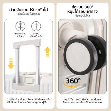 กระเป๋าเดินทาง 20 นิ้ว COCOGU รุ่น 206 สีชมพู_4