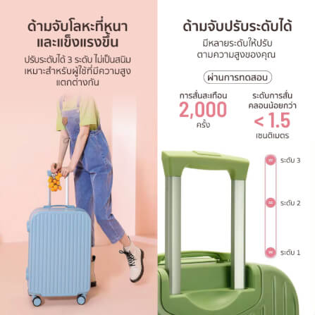 กระเป๋าเดินทาง 13นิ้ว + 24นิ้ว COCOGU SET รุ่น 516 สีฟ้า_4