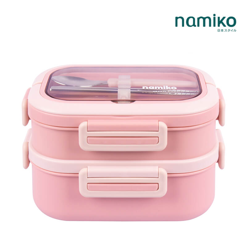 กล่องอาหาร Namiko รุ่น #6715 1650 ml สีชมพู_0