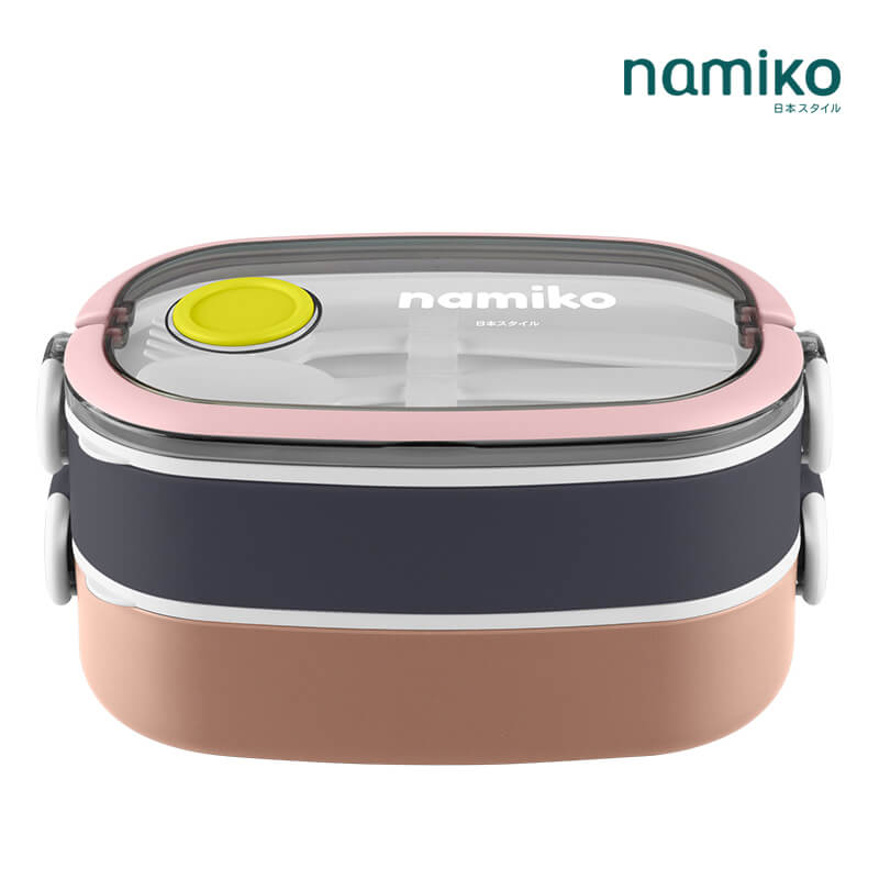 กล่องอาหาร Namiko รุ่น 1300ml สีชมพู_0