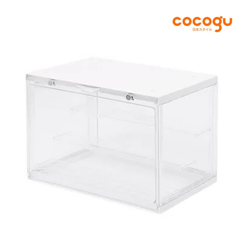 กล่องจัดเก็บโมเดล COCOGU รุ่น 861 size L สีขาว