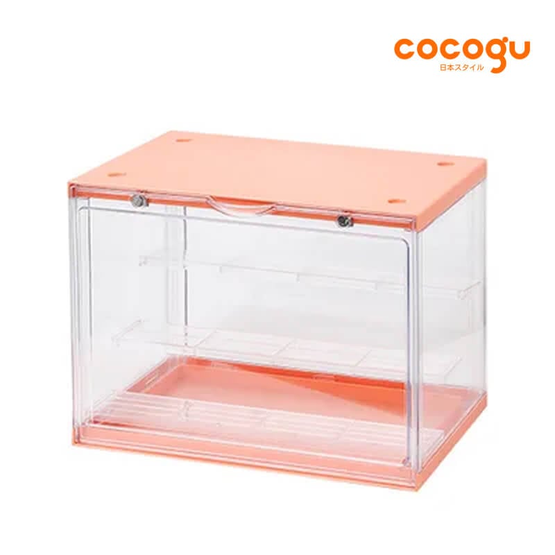 กล่องจัดเก็บโมเดล COCOGU รุ่น 861 size L สีส้ม