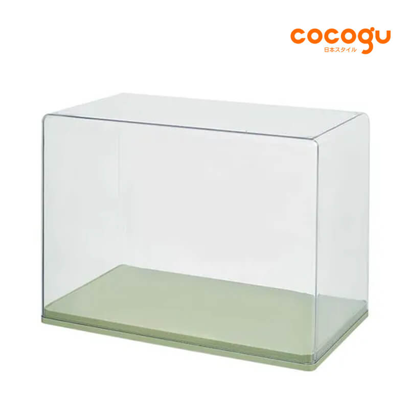กล่องจัดเก็บโมเดล COCOGU รุ่น size L 1 ชั้น สีเขียว