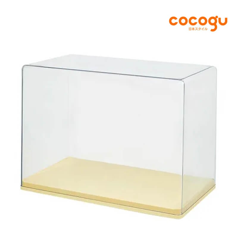 กล่องจัดเก็บโมเดล COCOGU รุ่น size L 1 ชั้น สีเหลือง_0