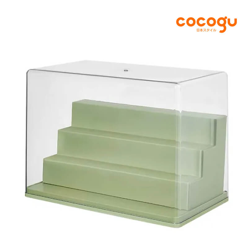 กล่องจัดเก็บโมเดล COCOGU รุ่น size L 4 ชั้น สีเขียว_0