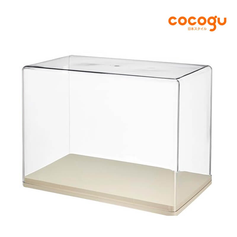 กล่องจัดเก็บโมเดล COCOGU รุ่น size L 1 ชั้น สีครีม