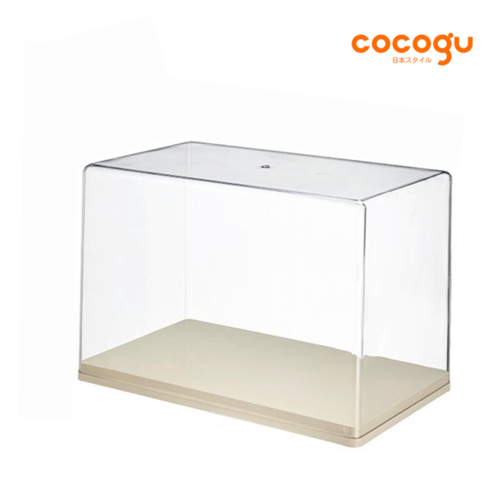 กล่องจัดเก็บโมเดล COCOGU รุ่น size S 1 ชั้น สีครีม_0
