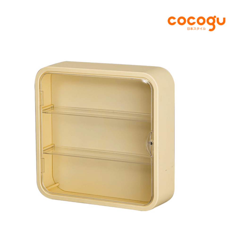 กล่องโชว์โมเดลติดผนัง COCOGU รุ่น 886 สีเหลือง_0
