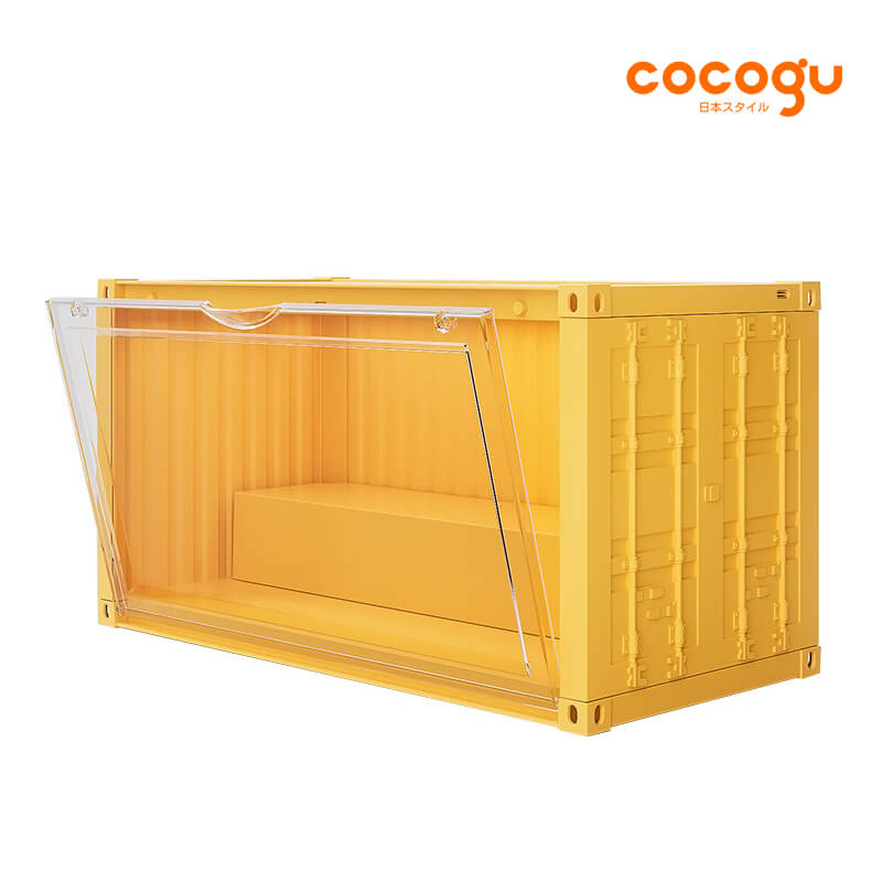 กล่องจัดเก็บโมเดล COCOGU รุ่น 910-1 มีไฟ สีเหลือง