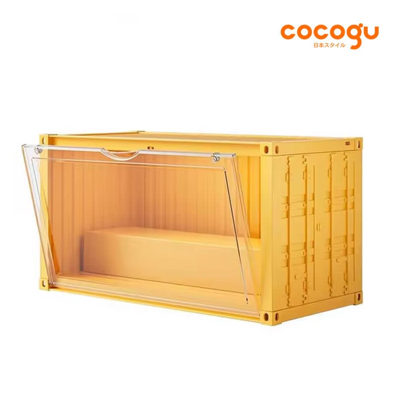กล่องจัดเก็บโมเดล COCOGU รุ่น 930-1 มีไฟ สีเหลือง