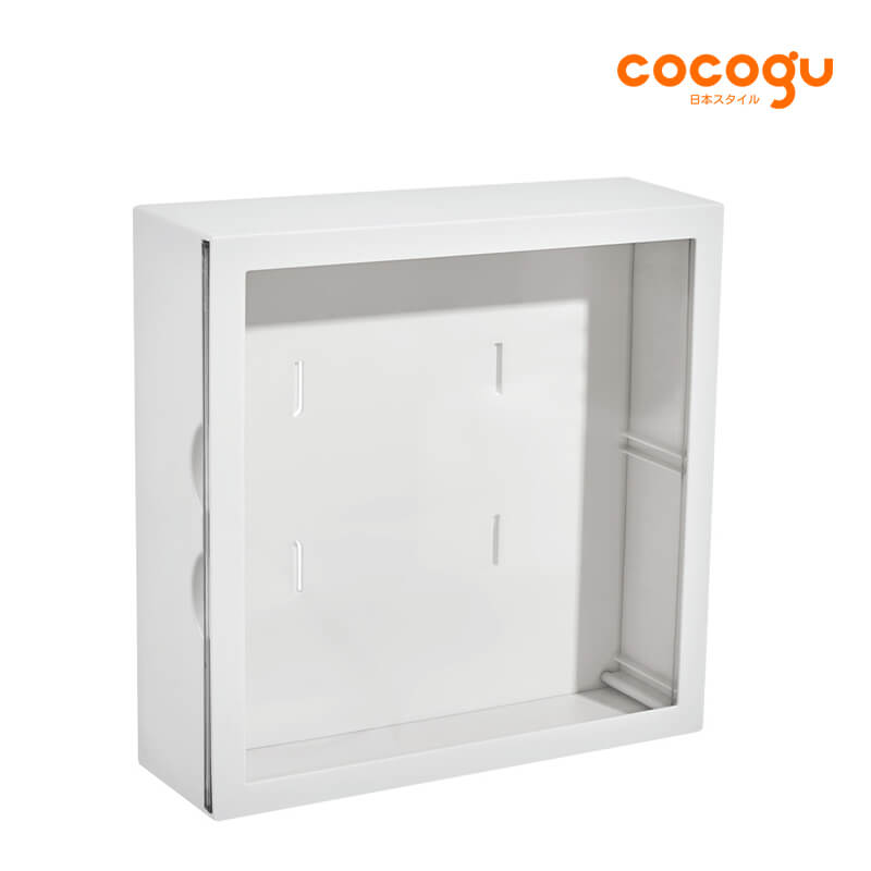 กล่องโชว์โมเดลติดผนัง COCOGU รุ่น 882-1 สีขาว_0