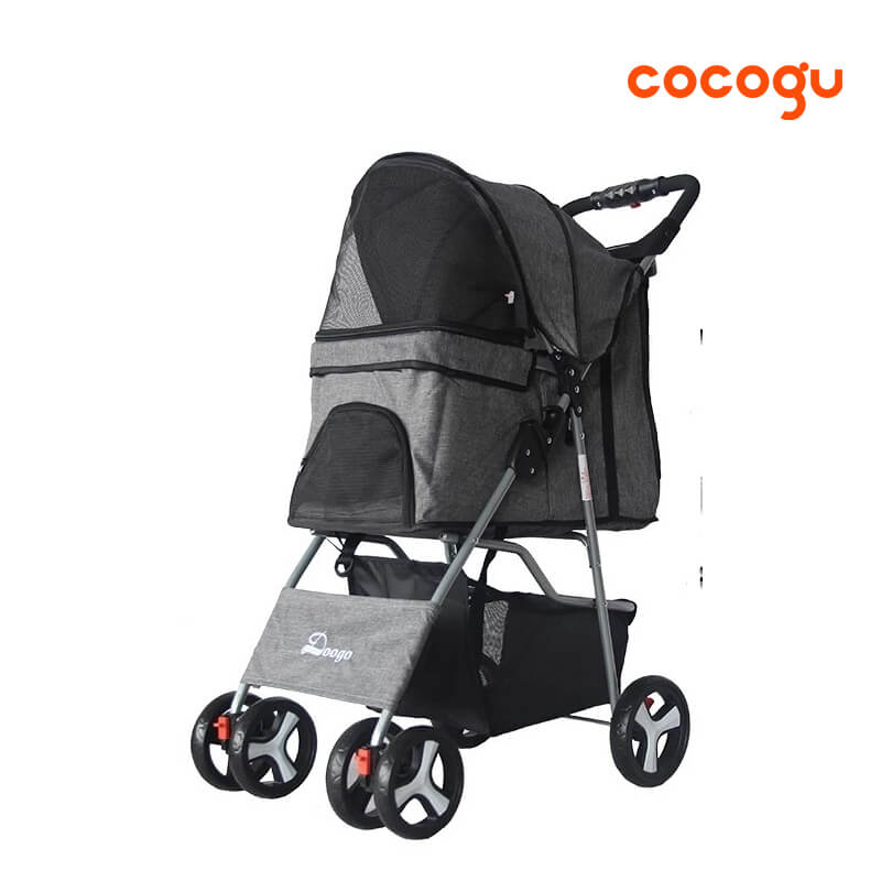 รถเข็นสัตว์เลี้ยง COCOGU รุ่น DTC-804 สีเทา