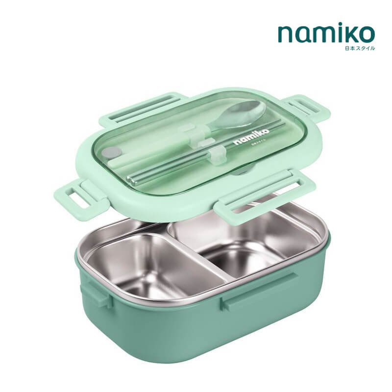 กล่องอาหาร Namiko รุ่น #6714 850 ml สีเขียว