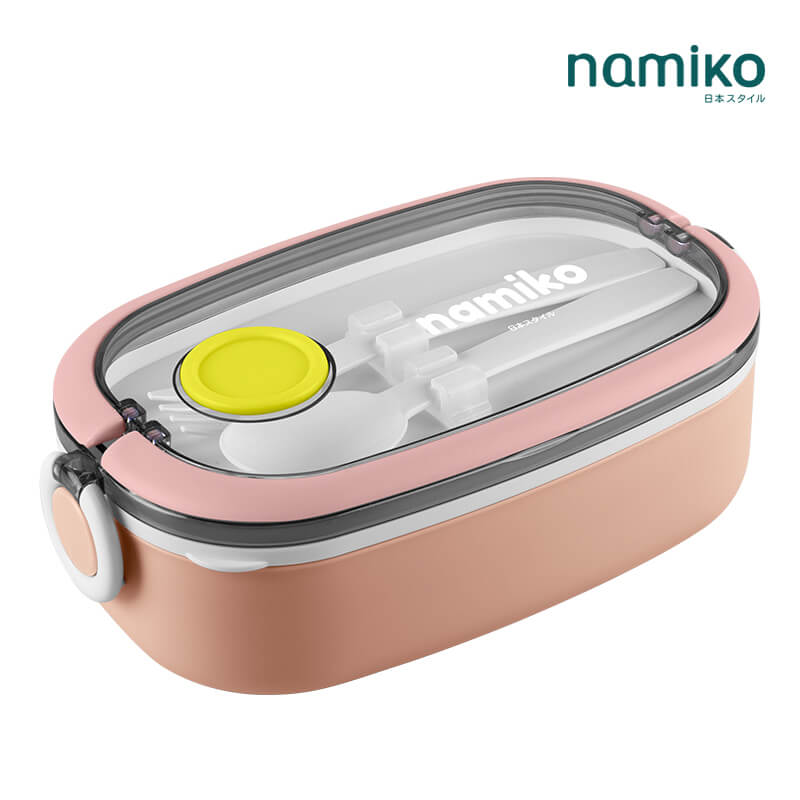กล่องอาหาร Namiko รุ่น 750ml สีชมพู