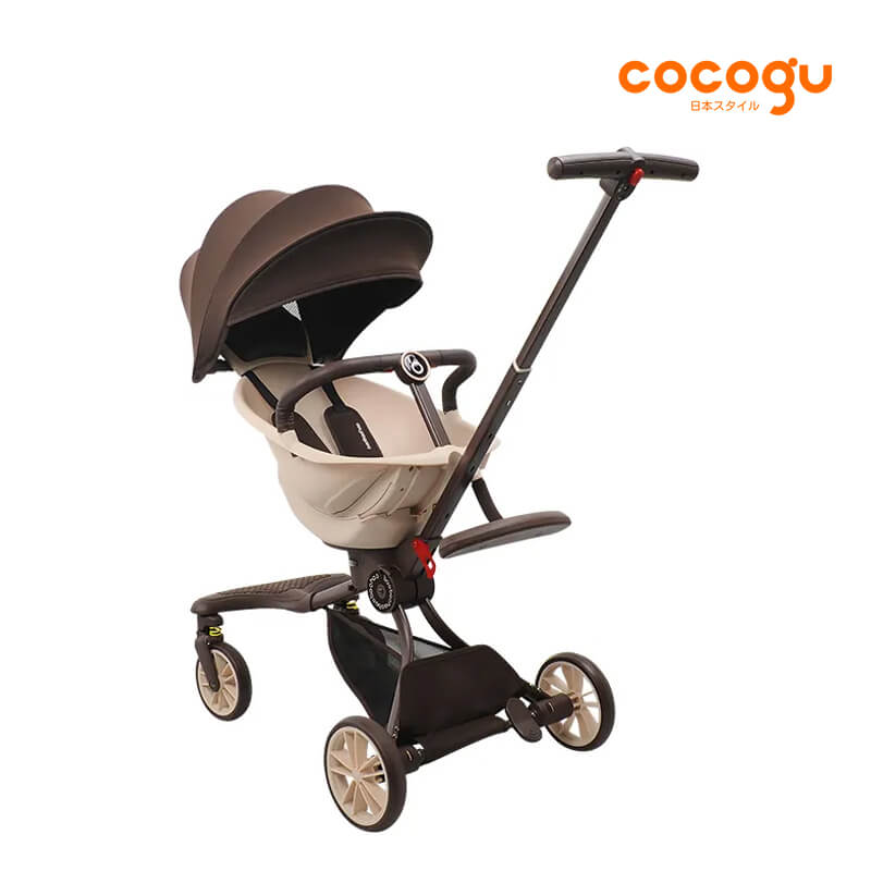 รถเข็นเด็ก COCOGU รุ่น V18 สีน้ำตาล_1
