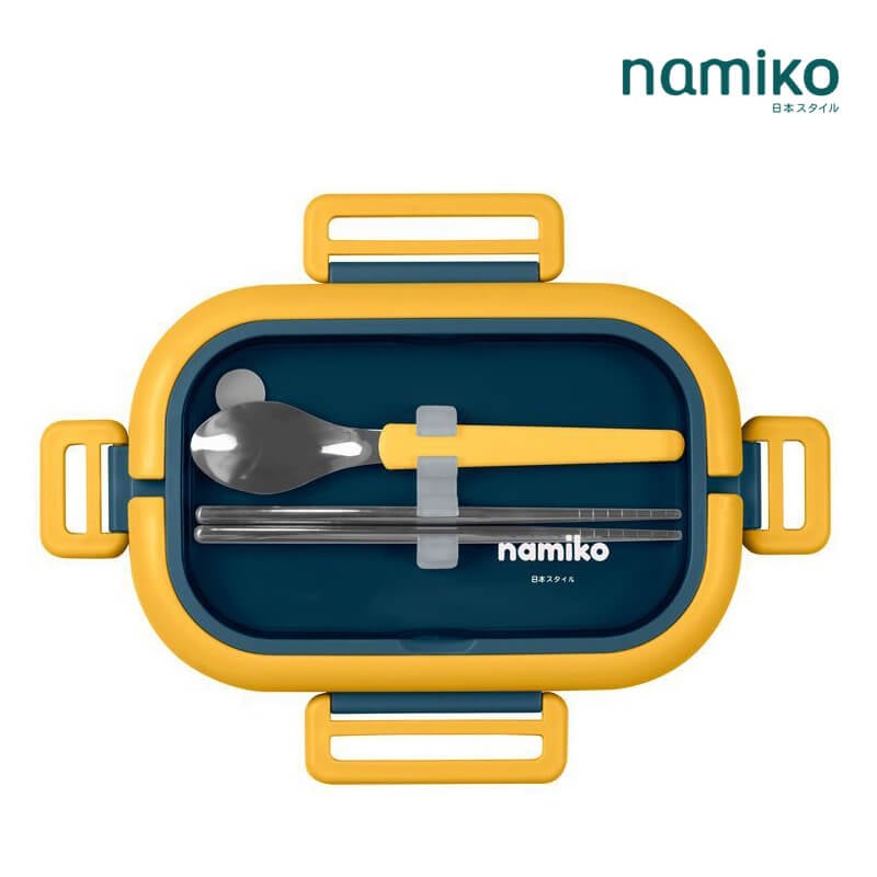 กล่องอาหาร Namiko รุ่น #6715 1650 ml สีน้ำเงิน