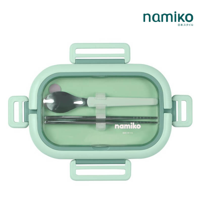 กล่องอาหาร Namiko รุ่น #6715 1650 ml สีเขียว