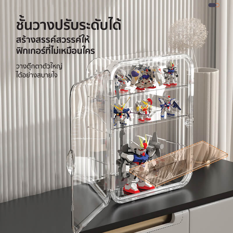 กล่องโชว์โมเดลติดผนัง COCOGU รุ่น 899 สีใส_2