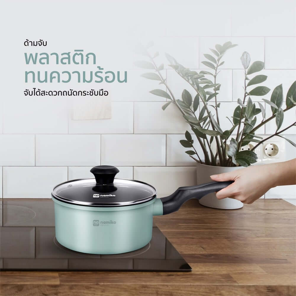 กระทะ 28 ซม. Namiko รุ่น CG-KM-01 สีเขียว