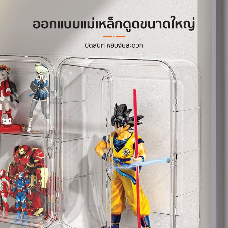 กล่องโชว์โมเดลติดผนัง COCOGU รุ่น 899 สีใส_3