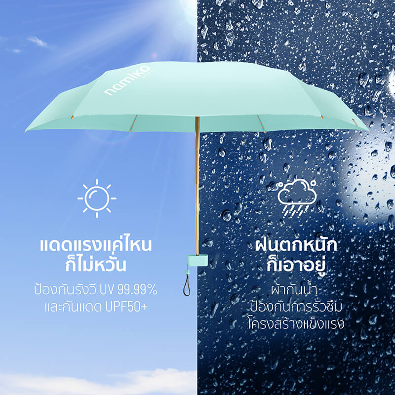 ร่มกันแดด Namiko รุ่น PFU1 สีชมพู