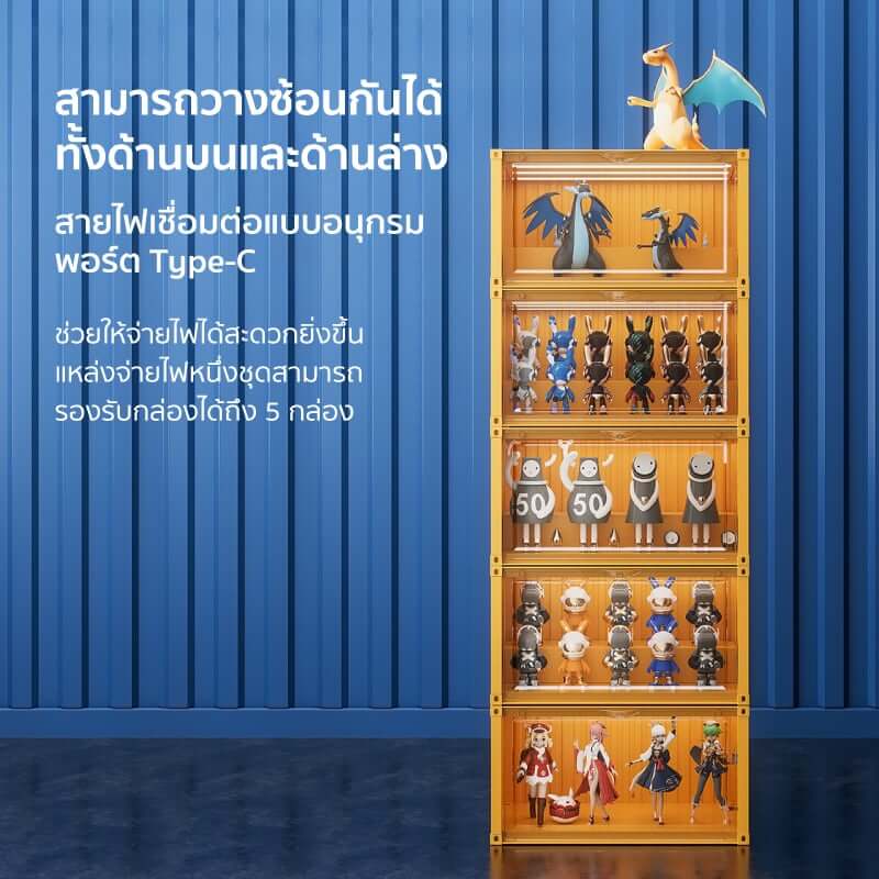 กล่องจัดเก็บโมเดล COCOGU รุ่น 910 สีดำ_5