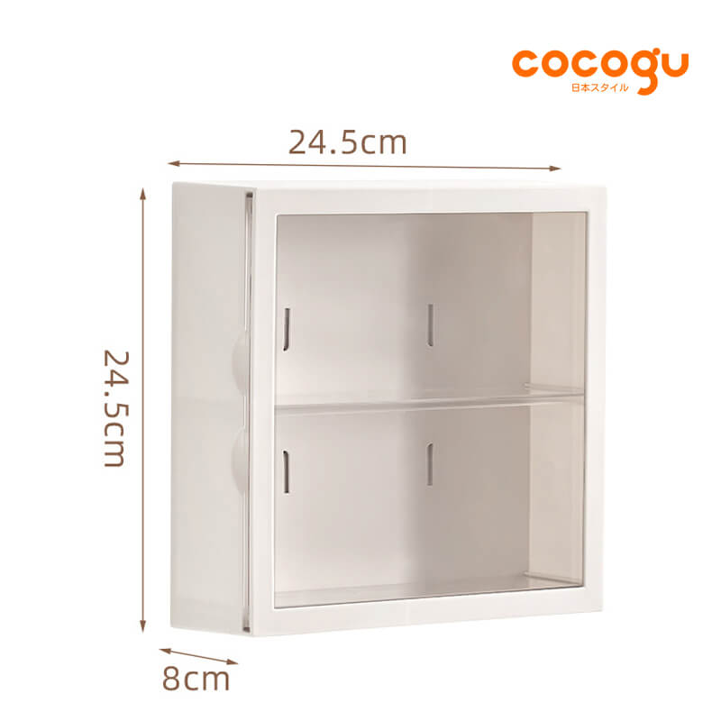 กล่องโชว์โมเดลติดผนัง COCOGU รุ่น 882 สีขาว