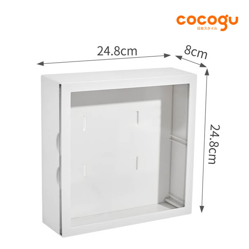 กล่องโชว์โมเดลติดผนัง COCOGU รุ่น 882-1 สีขาว_7