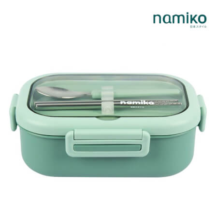 กล่องอาหาร Namiko รุ่น #6714 850 ml สีเขียว_0