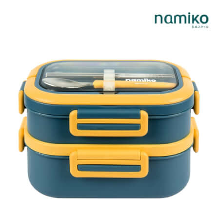 กล่องอาหาร Namiko รุ่น #6715 1650 ml สีน้ำเงิน_0