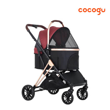รถเข็นสัตว์เลี้ยง COCOGU รุ่น BC1-G สีแดง