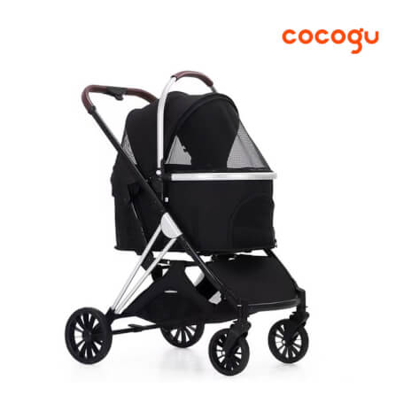 รถเข็นสัตว์เลี้ยง COCOGU รุ่น BC1-G สีดำ_0