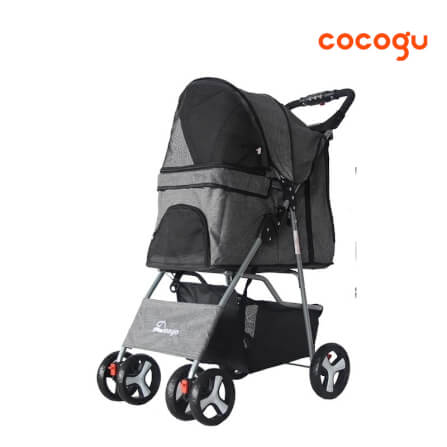 รถเข็นสัตว์เลี้ยง COCOGU รุ่น DTC-804 สีเทา_0