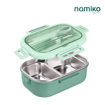 กล่องอาหาร Namiko รุ่น #6714 850 ml สีเขียว_1