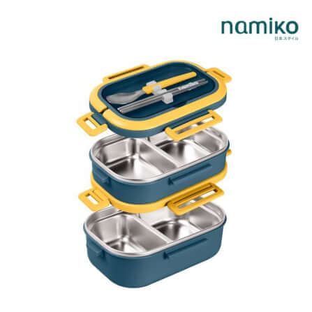 กล่องอาหาร Namiko รุ่น #6715 1650 ml สีน้ำเงิน_1