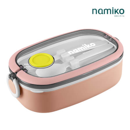 กล่องอาหาร Namiko รุ่น 750ml สีชมพู_1
