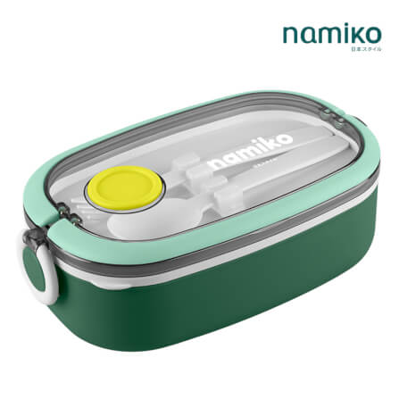 กล่องอาหาร Namiko รุ่น 750ml สีเขียว_1