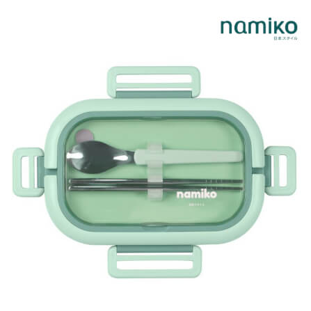 กล่องอาหาร Namiko รุ่น #6714 850 ml สีเขียว_2