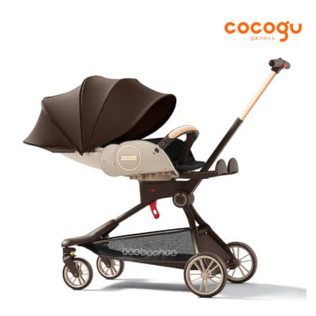 รถเข็นเด็ก COCOGU รุ่น V9 สีน้ำตาล_2