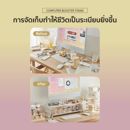 กล่องลิ้นชักโชว์โมเดล COCOGU รุ่น 922 มีไฟ สีขาว_2