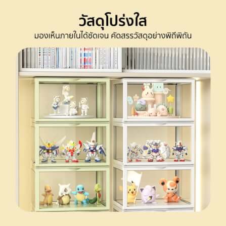 กล่องจัดเก็บโมเดล COCOGU รุ่น 892-1 สีเหลือง_3