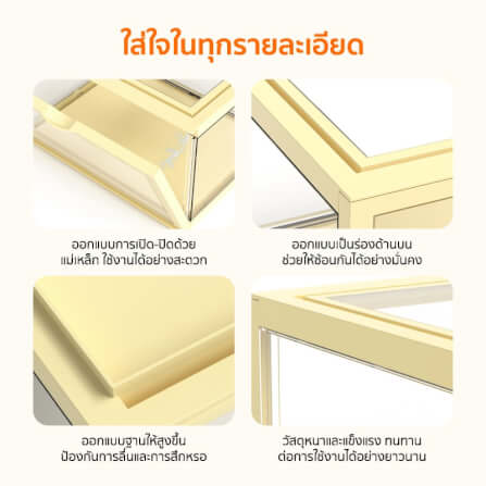 กล่องจัดเก็บโมเดล COCOGU รุ่น 892-1 สีเหลือง_5