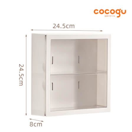 กล่องโชว์โมเดลติดผนัง COCOGU รุ่น 882 สีขาว_7