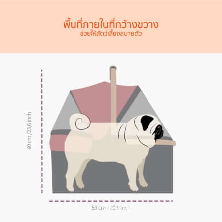 รถเข็นสัตว์เลี้ยง COCOGU รุ่น BC1-G สีดำ_7