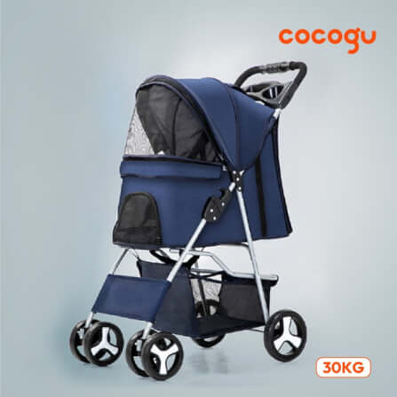 รถเข็นสัตว์เลี้ยง COCOGU รุ่น DTC-804 สีเทา_8