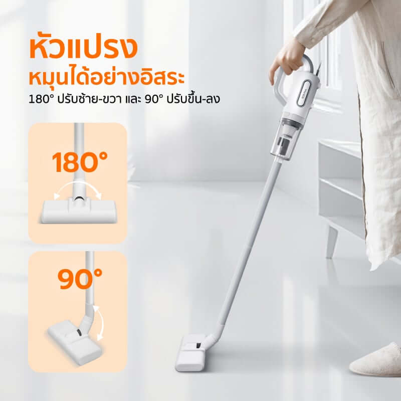 เครื่องดูดฝุ่นแบบด้าม SCE PLUS รุ่น VC-A สีฟ้า
