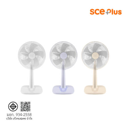 พัดลมตั้งพื้น 16 นิ้ว SCE PLUS รุ่น RF6 สีขาว_2