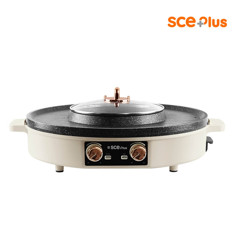 เตาปิ้งย่างไฟฟ้า SCE Plus รุ่น G18 สีครีม_8
