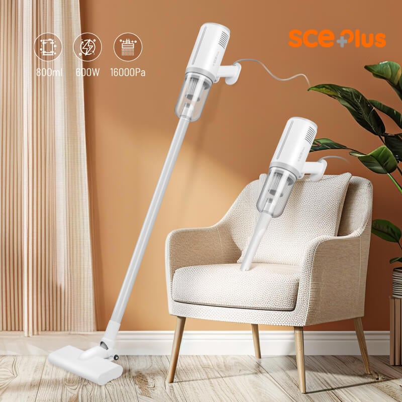 เครื่องดูดฝุ่นแบบด้าม SCE Plus รุ่น Vc-Y สีขาว_6