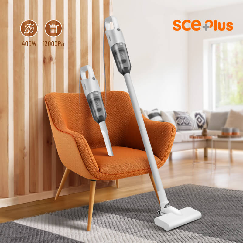 เครื่องดูดฝุ่นแบบด้าม SCE Plus รุ่น DUST VC-Z สีขาว_5